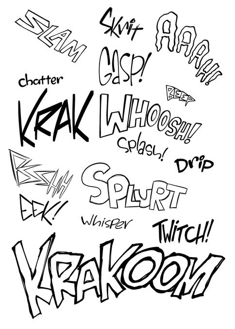 Lettering samples
